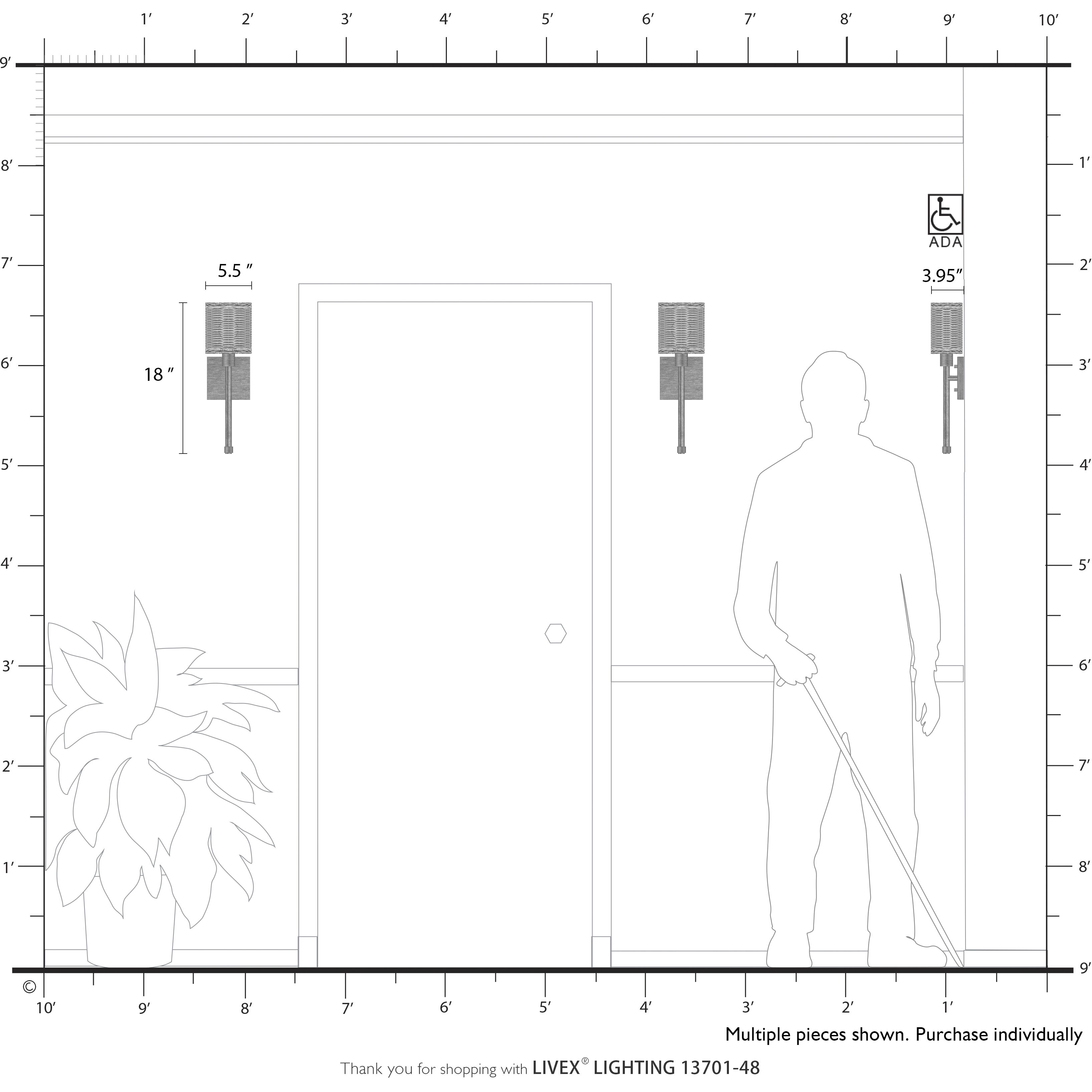 Weavington Wall Sconce Wall Light, Single