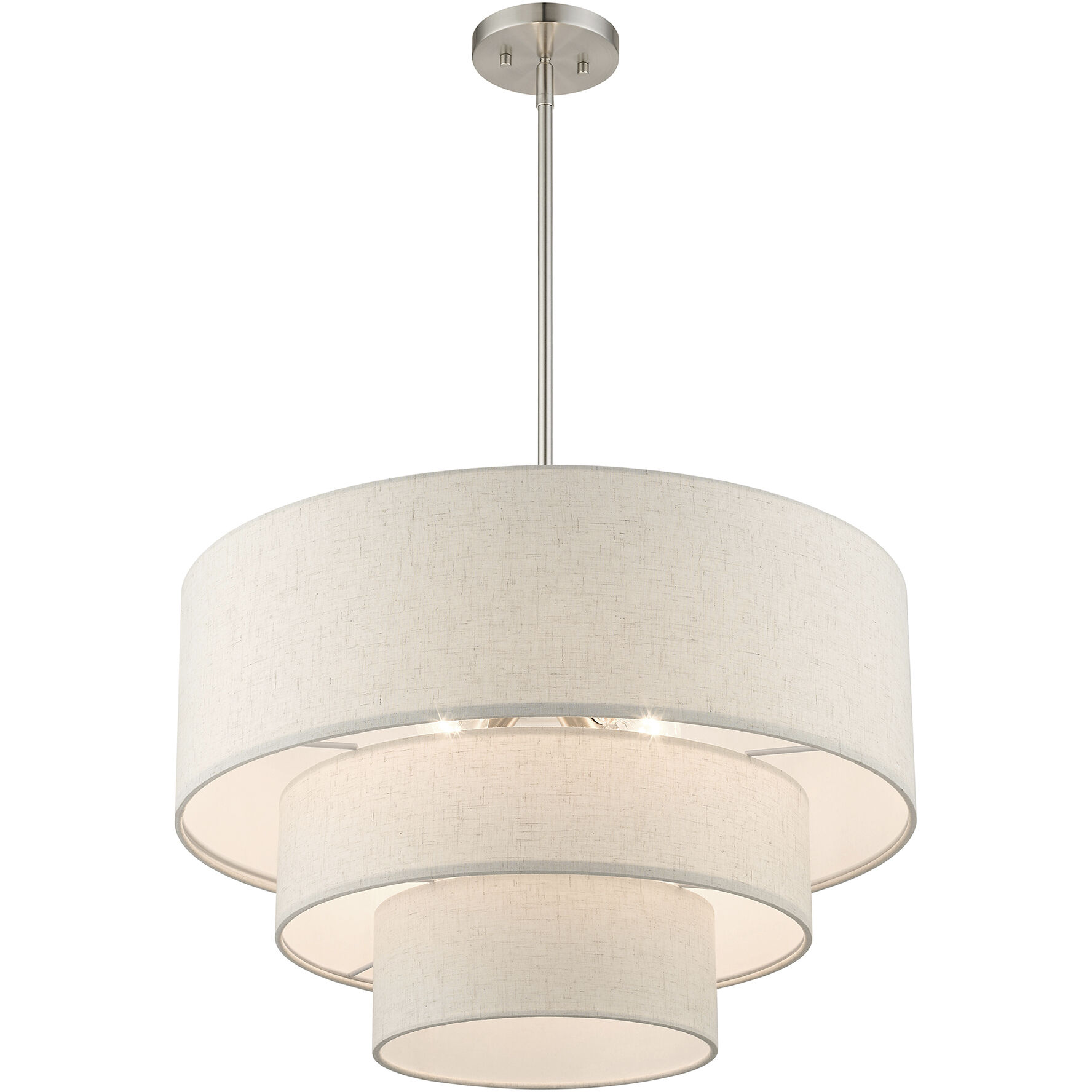 Gladstone 4 Light 23 inch Brushed Nickel Pendant Chandelier Ceiling Light