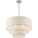 Gladstone 4 Light 23 inch Brushed Nickel Pendant Chandelier Ceiling Light