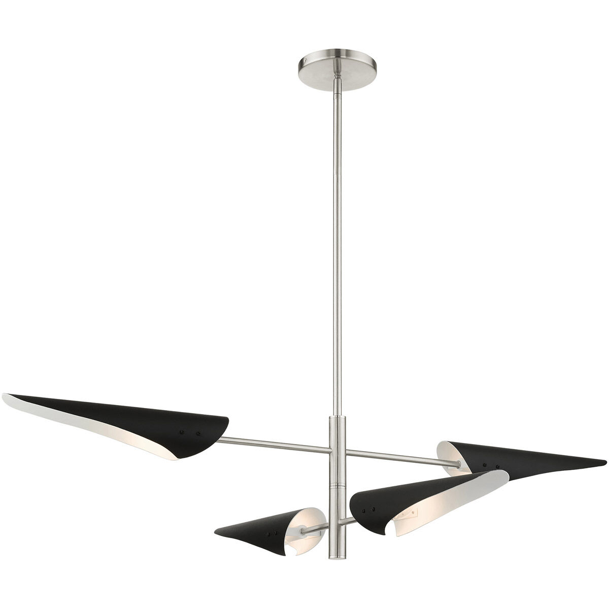 Capistrano 4 Light 38 inch Brushed Nickel Pendant Chandelier Ceiling Light