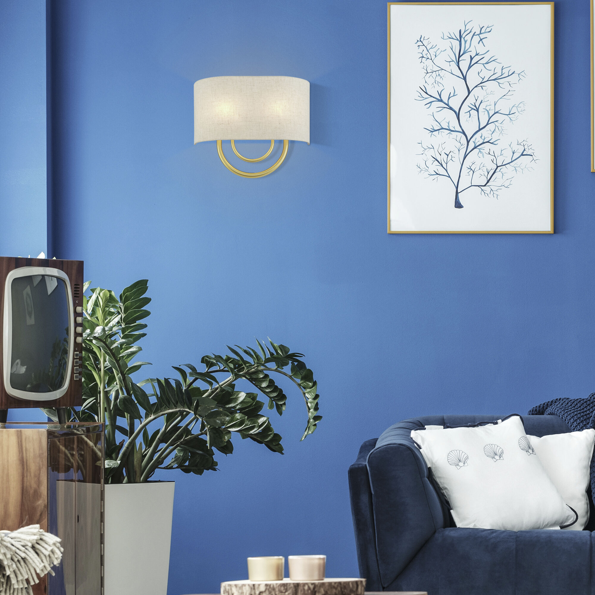 Stratton 2 Light 13 inch Soft Gold ADA Wall Sconce Wall Light