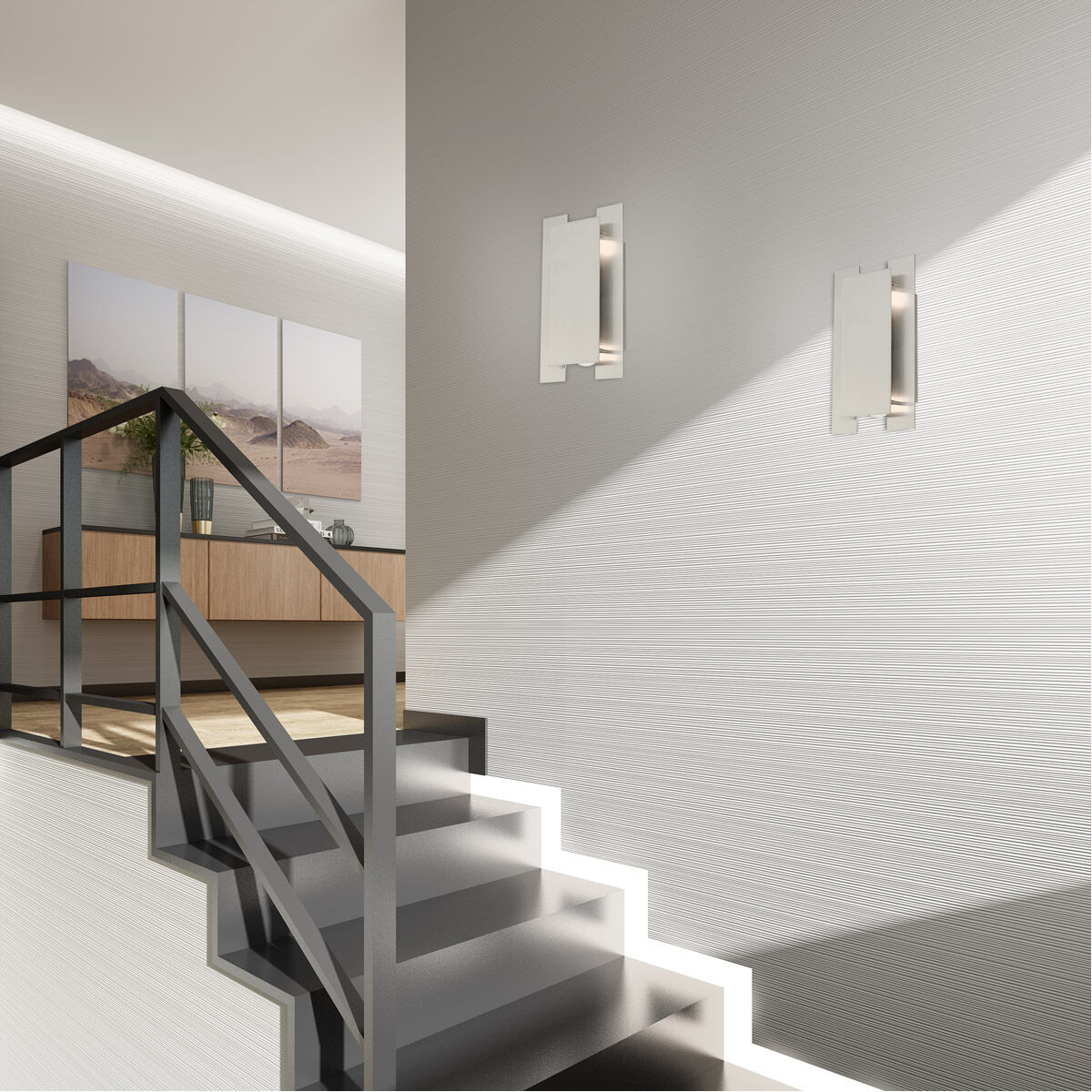 Varick 2 Light 8 inch Brushed Nickel ADA ADA Wall Sconce Wall Light