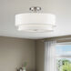 Fontana 4 Light 18 inch Brushed Nickel Semi-Flush Ceiling Light