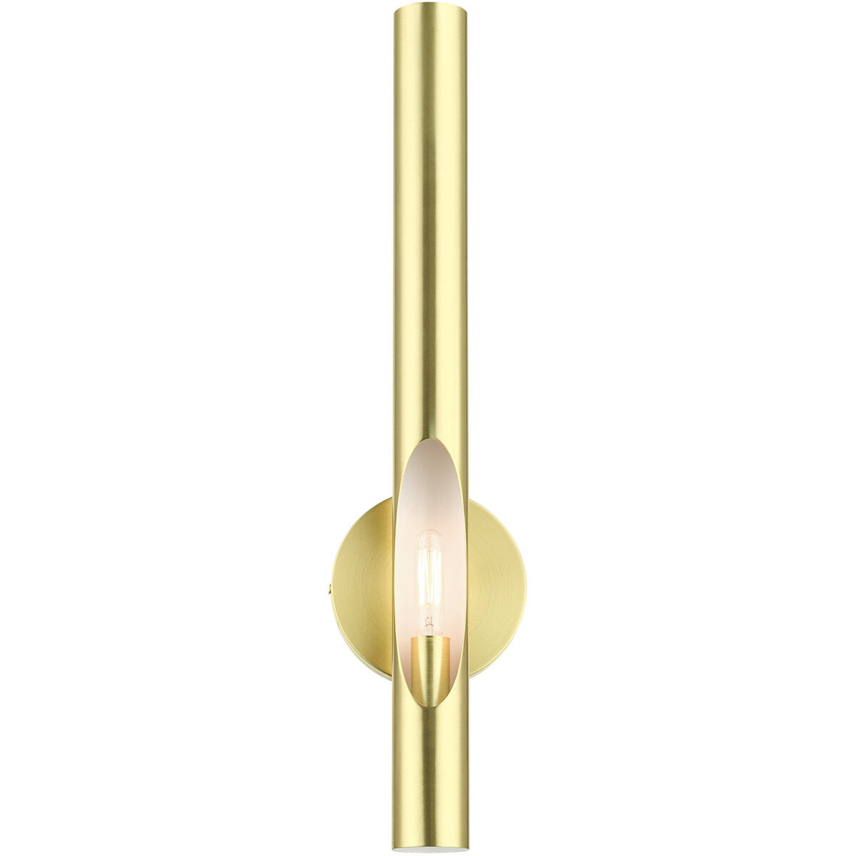 Acra 1 Light 5 inch Satin Brass ADA ADA Single Sconce Wall Light