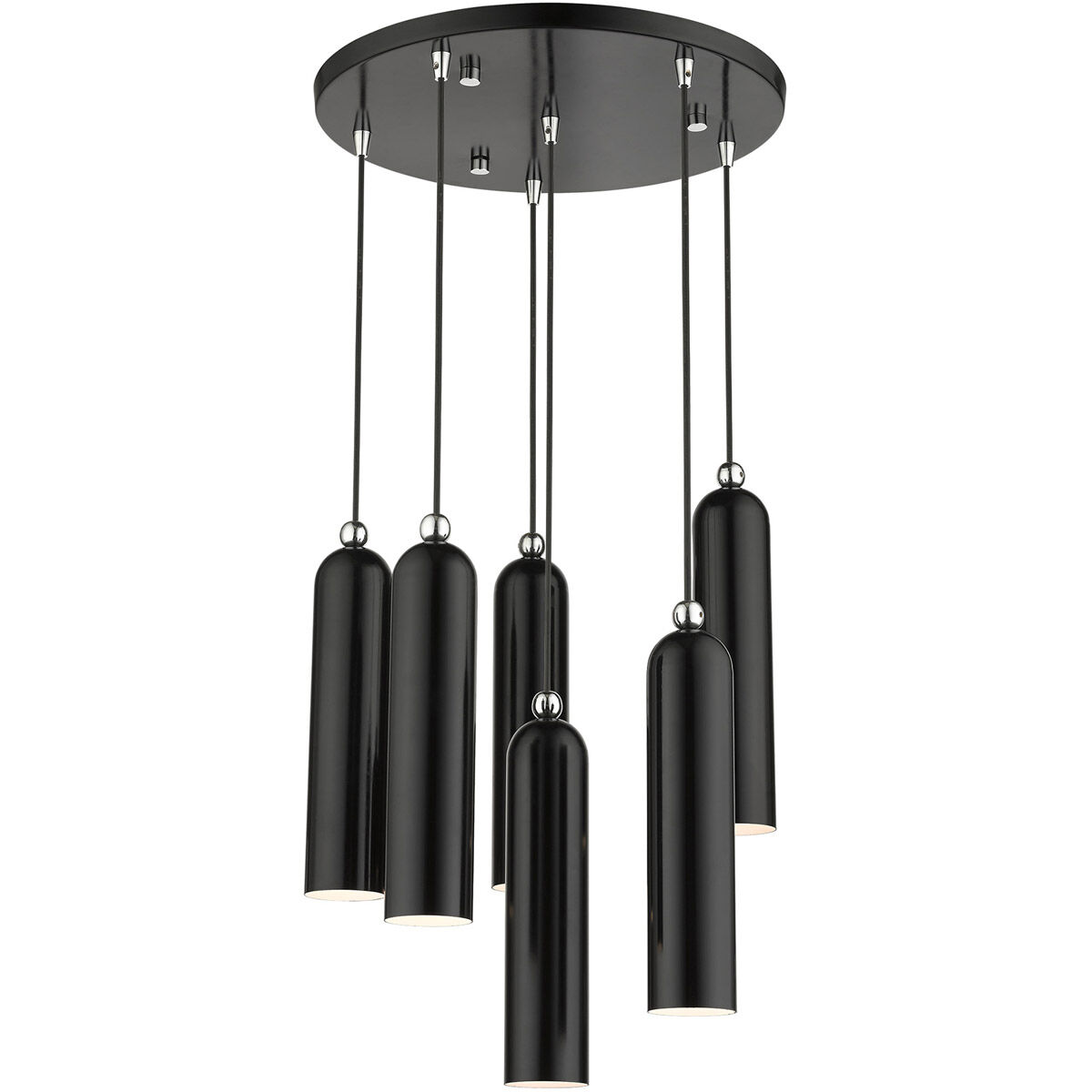Ardmore 6 Light 19 inch Shiny Black Pendant Ceiling Light