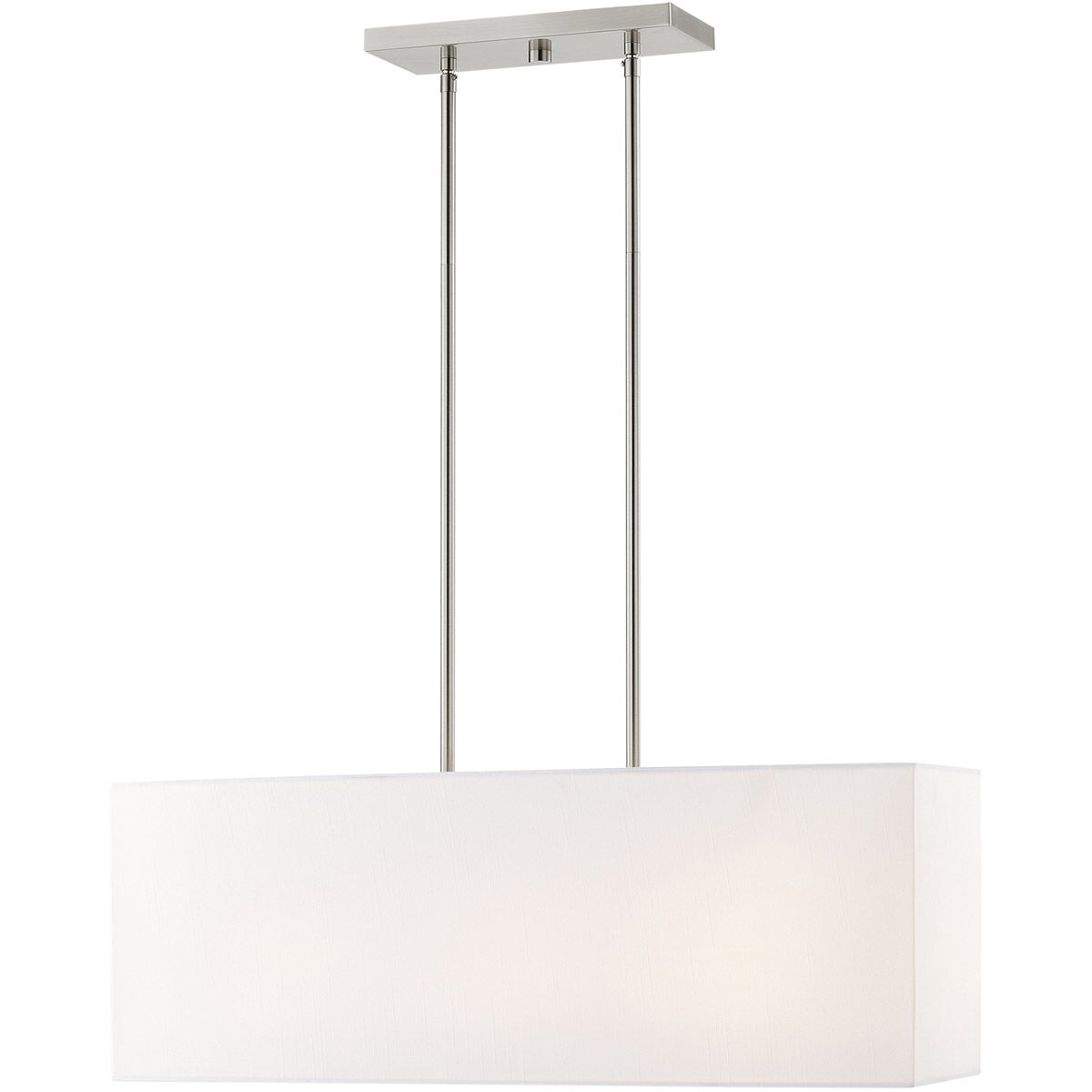 Summit 3 Light 28 inch Brushed Nickel Linear Chandelier Ceiling Light