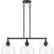 Glendon 3 Light 30 inch Bronze Linear Chandelier Ceiling Light