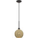 Summervine 1 Light 8 inch Bronze Pendant Ceiling Light, Mini Globe