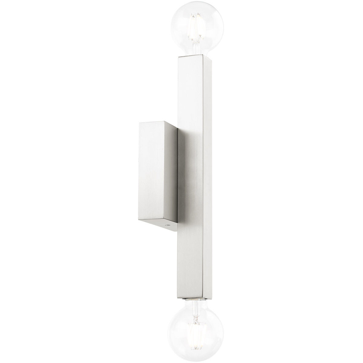Solna 2 Light 6 inch Brushed Nickel ADA Sconce Wall Light