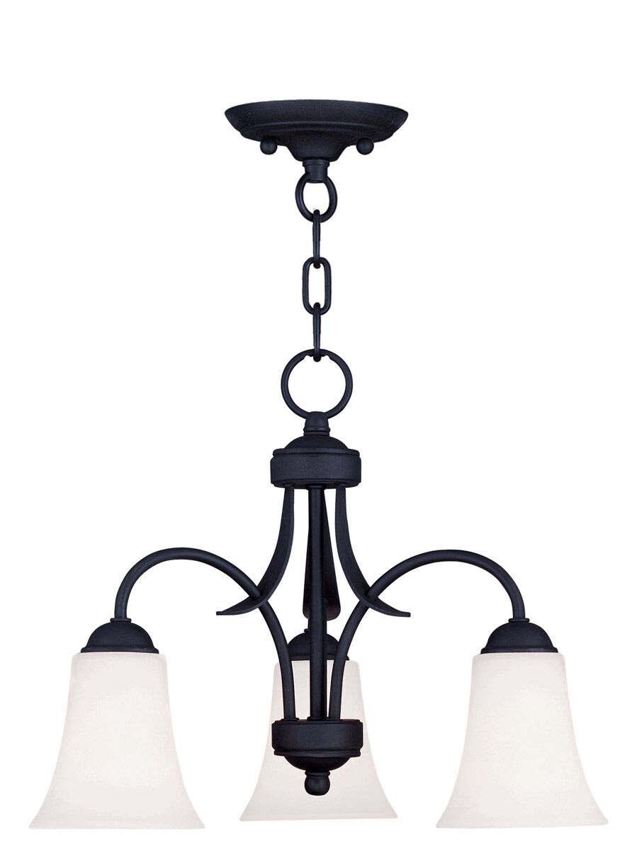 Ridgedale 3 Light 18 inch Black Convertible Dinette Chandelier/Ceiling Mount Ceiling Light