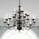 Williamsburgh 20 Light 36 inch Bronze Chandelier Ceiling Light