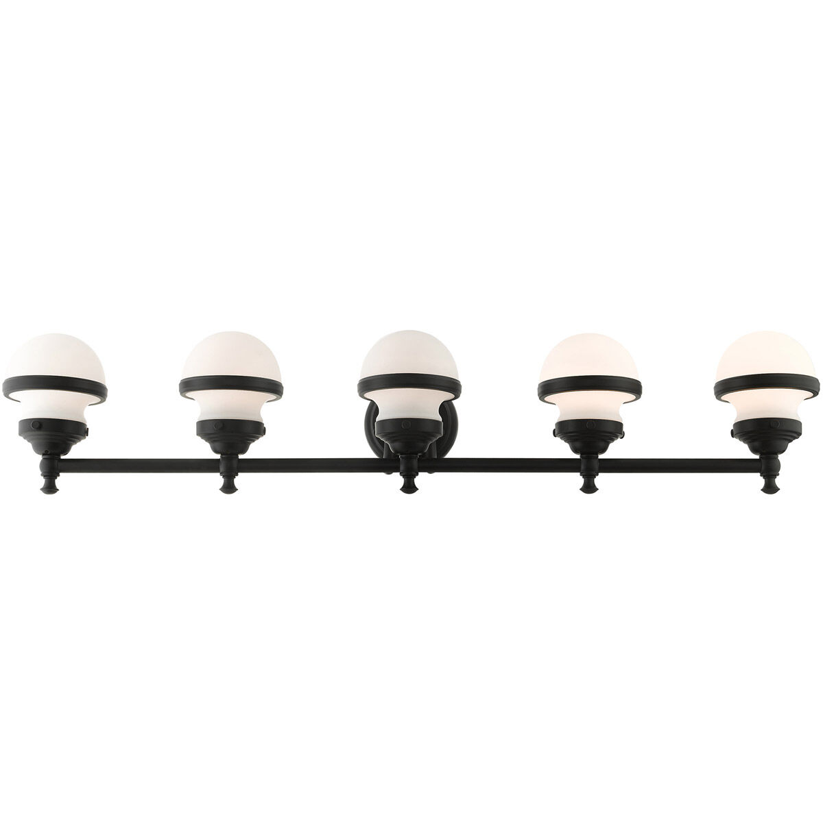 Oldwick 5 Light 43 inch Black Vanity Sconce Wall Light