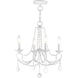 Pennington 4 Light 18 inch Antique White Convertible Mini Chandelier/Ceiling Mount Ceiling Light