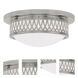 Westfield 2 Light 13 inch Brushed Nickel Flush Mount Ceiling Light