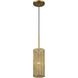 Weavington 1 Light 5.13 inch Antique Gold Leaf Mini Pendant Ceiling Light