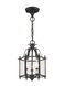Livingston 3 Light 10 inch Bronze Convertible Mini Pendant/Ceiling Mount Ceiling Light