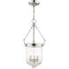 Coventry 3 Light 12 inch Polished Nickel Pendant Ceiling Light