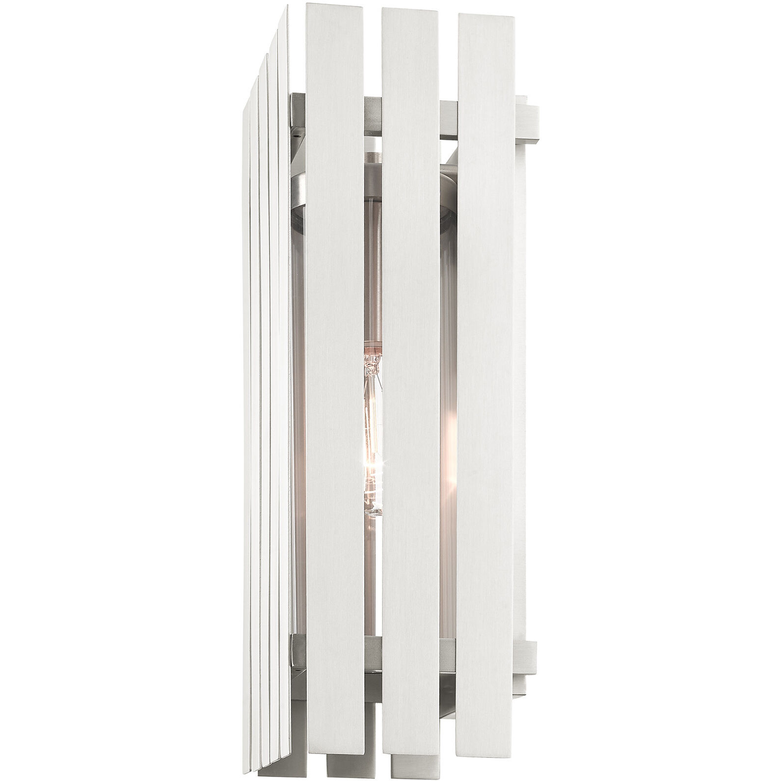 Greenwich 1 Light 17 inch Brushed Nickel Outdoor Wall Lantern