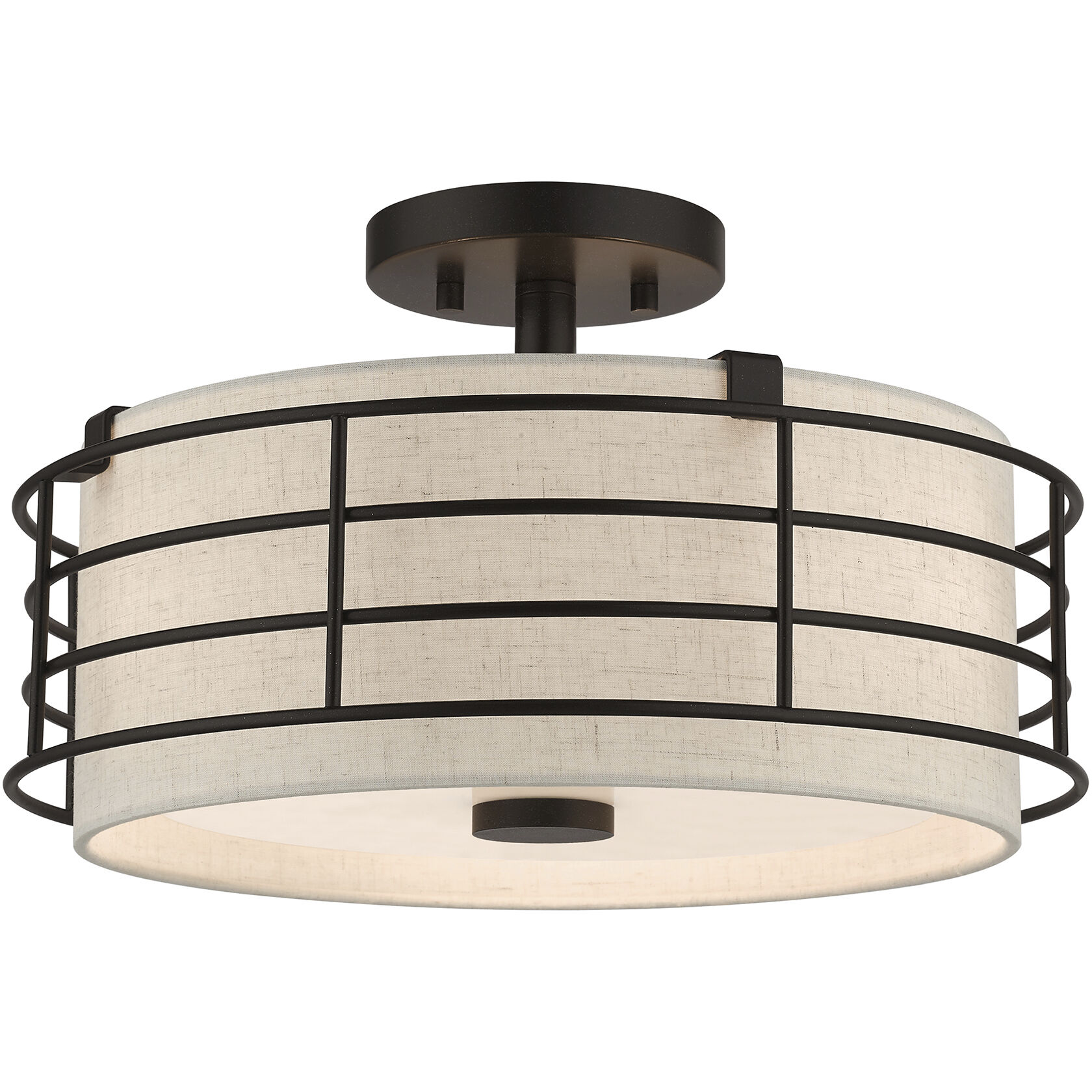 Blanchard 3 Light 15.00 inch Semi-Flush Mount