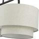 Manorwood 3 Light 12 inch English Bronze Extra Large Linear Chandelier Ceiling Light, Extra Large