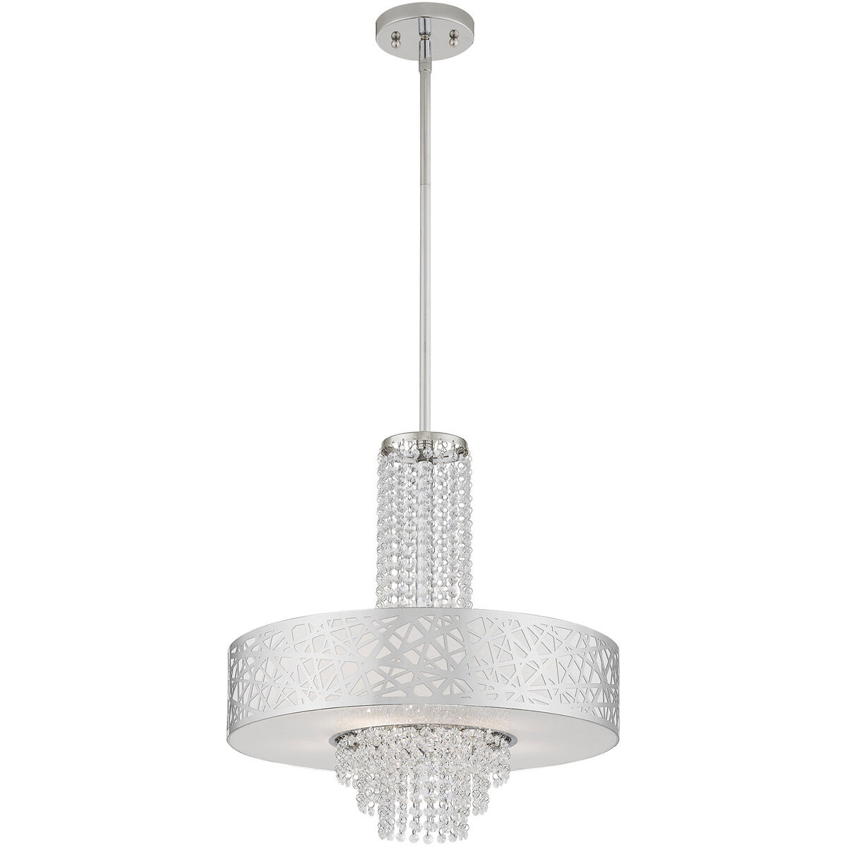 Allendale 5 Light 22 inch Polished Chrome Pendant Chandelier Ceiling Light