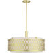 Vistaview 5 Light 24 inch Soft Gold Pendant Chandelier Ceiling Light