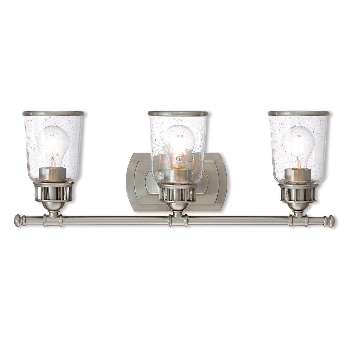 Lawrenceville 3 Light 24 inch Brushed Nickel Bath Vanity Wall Light