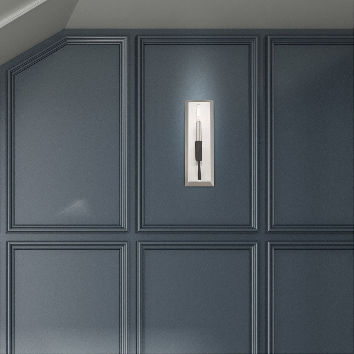 Beckett 1 Light 5 inch Brushed Nickel & Black ADA ADA Wall Sconce Wall Light