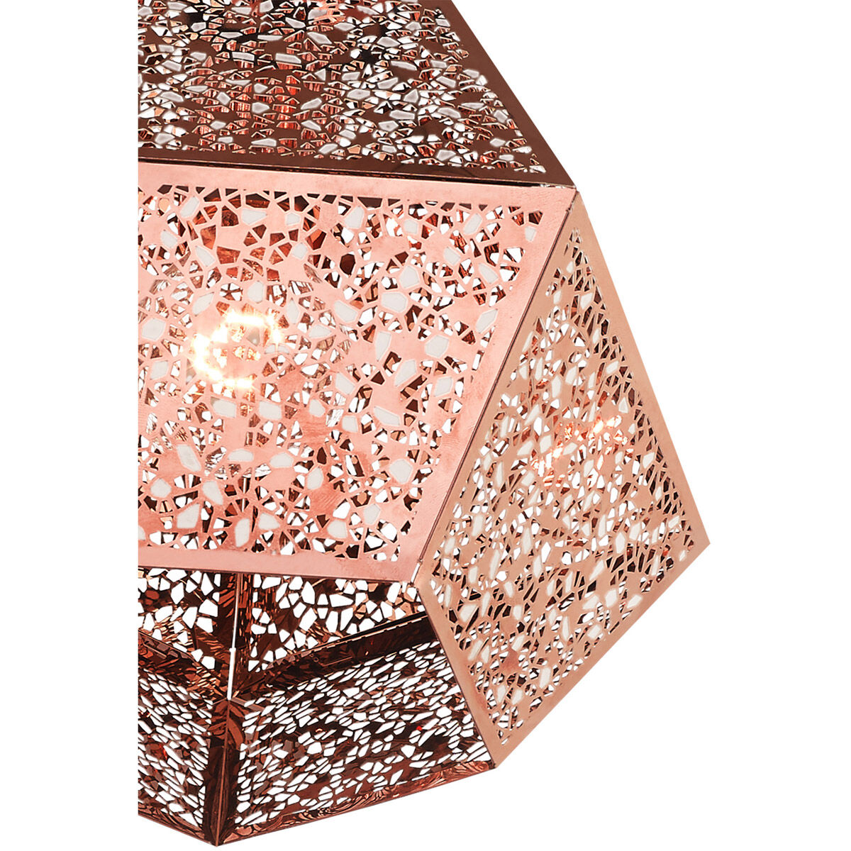 Aberdeen 1 Light 10 inch Rose Gold Pendant Ceiling Light