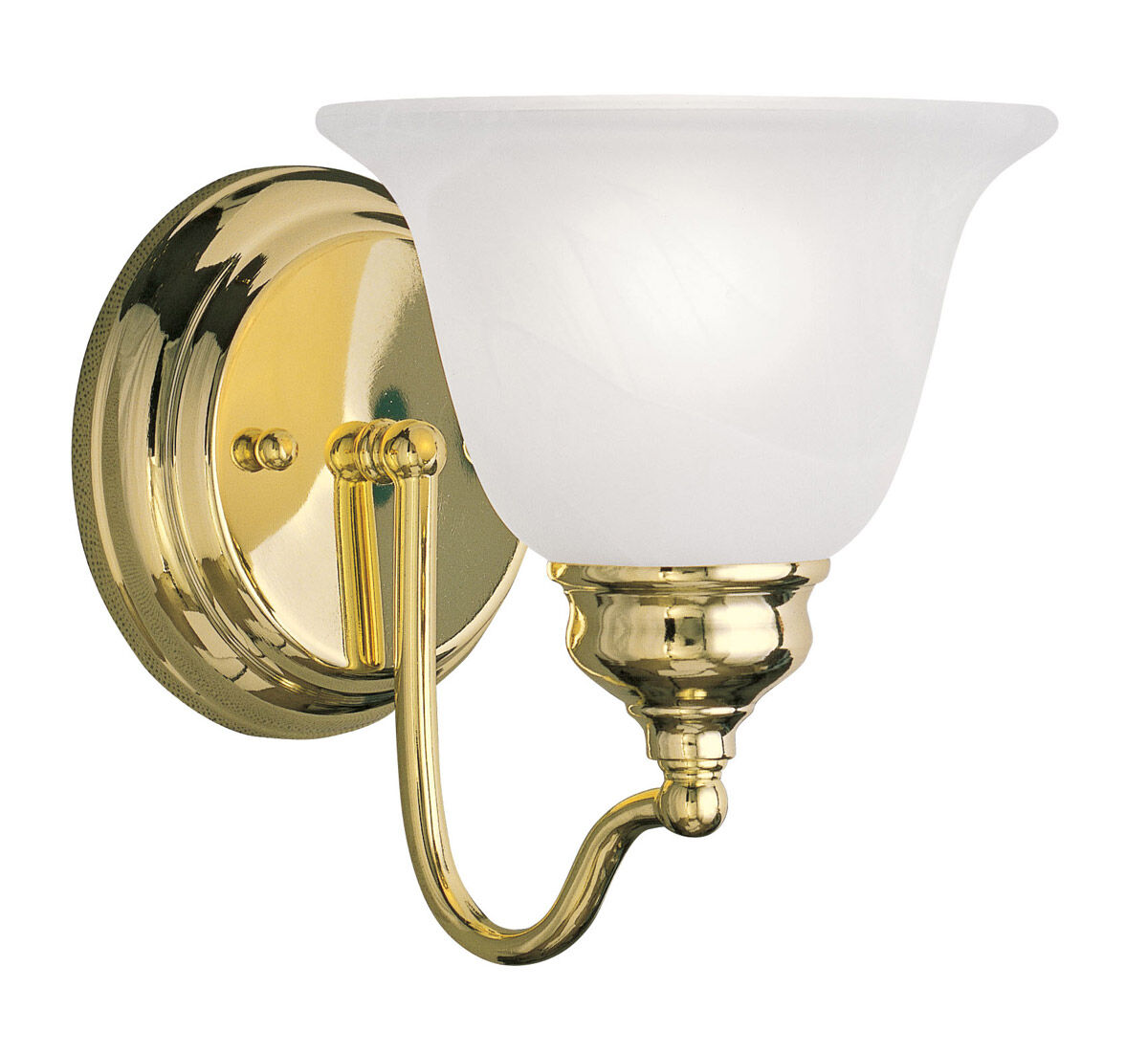 Essex 1 Light 6 inch Polished Brass Bath Vanity Wall Light