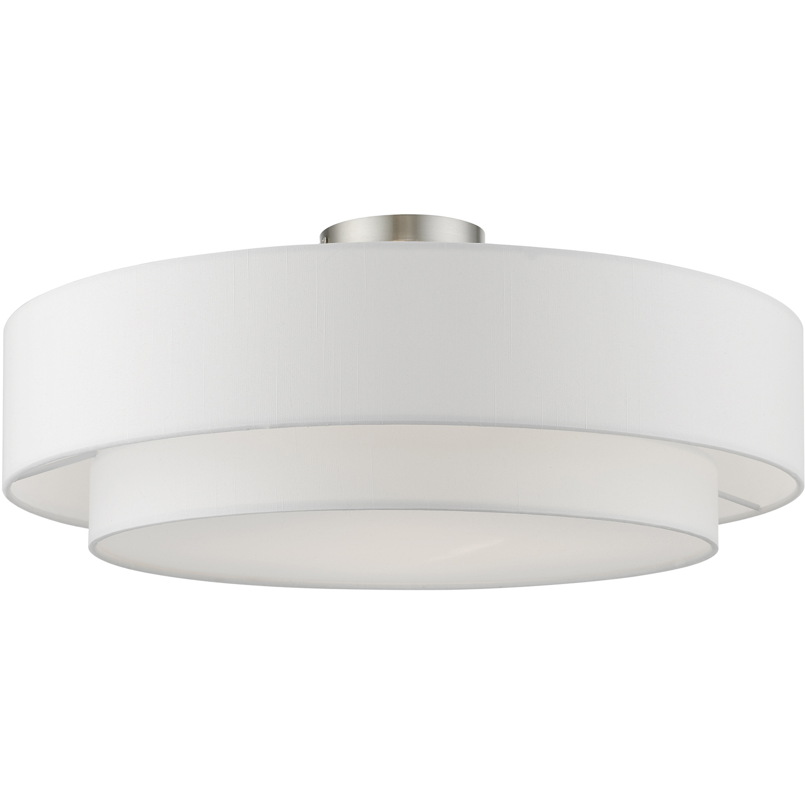Meridian 4 Light 22 inch Brushed Nickel Semi-Flush Ceiling Light