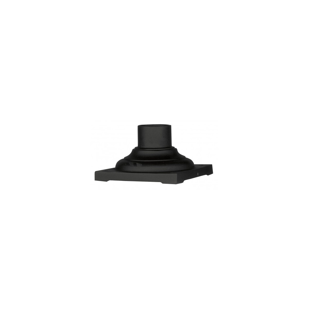 Allison 8 inch Textured Black Outdoor Pier Mount Adapter