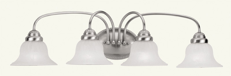 Edgemont 4 Light 30.5 inch Brushed Nickel Bath Vanity Wall Light