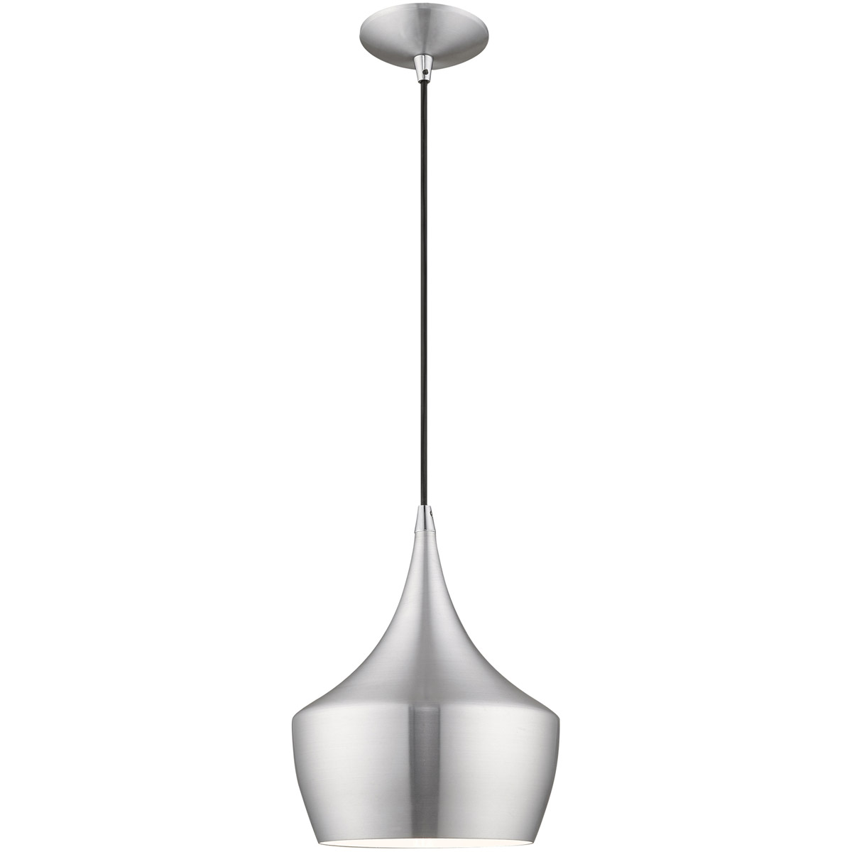 Allison 1 Light 9.5 inch Brushed Aluminum Mini Pendant Ceiling Light