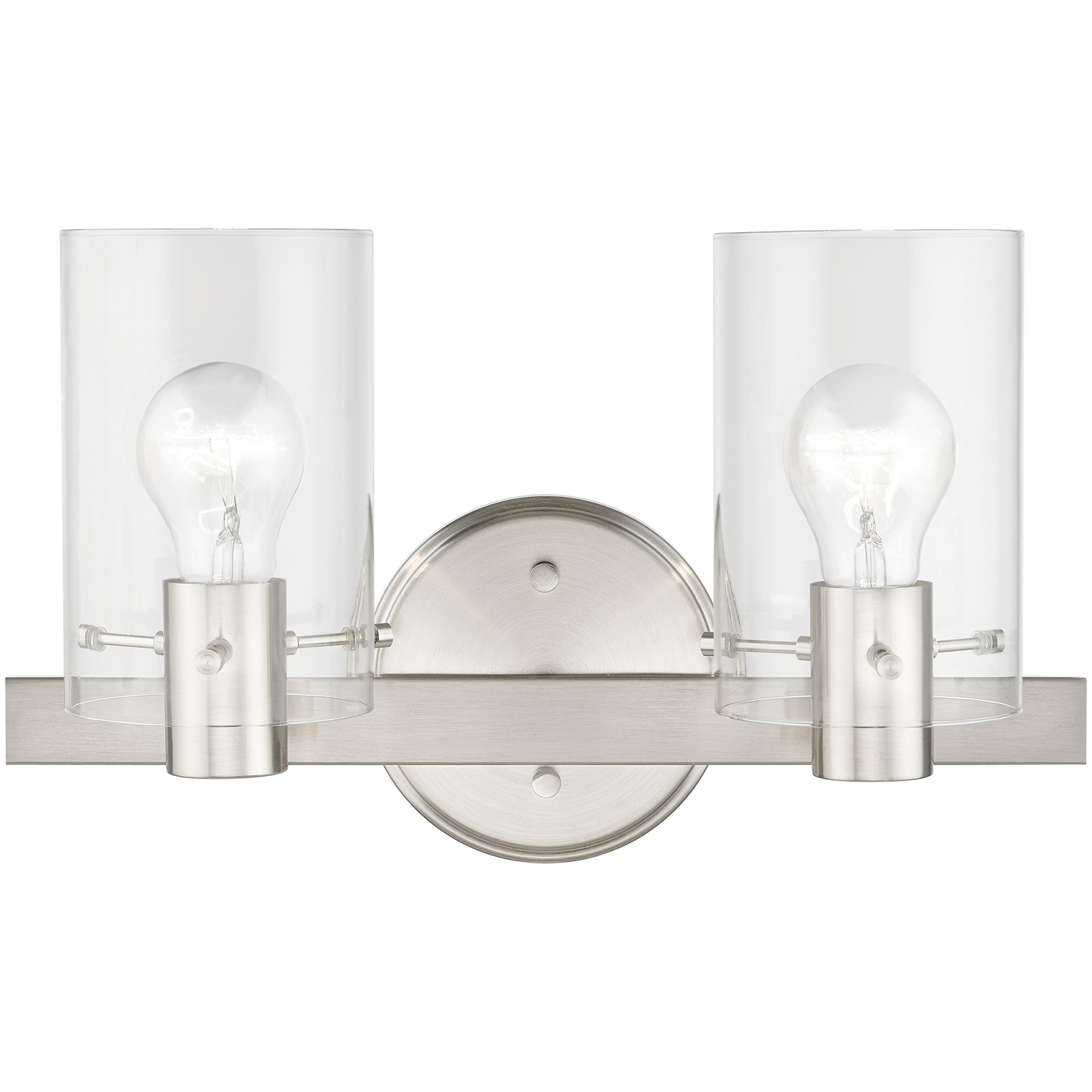Munich 2 Light 14.5 inch Brushed Nickel Vanity Sconce Wall Light