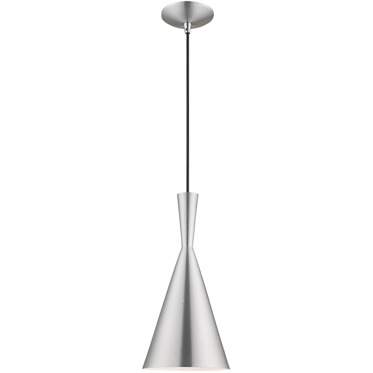 Allison 1 Light 7.25 inch Brushed Aluminum Mini Pendant Ceiling Light