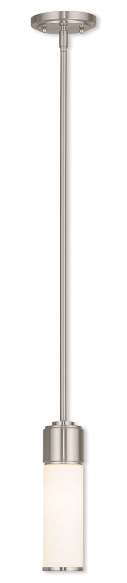 Weston 1 Light 4.75 inch Brushed Nickel Mini Pendant Ceiling Light