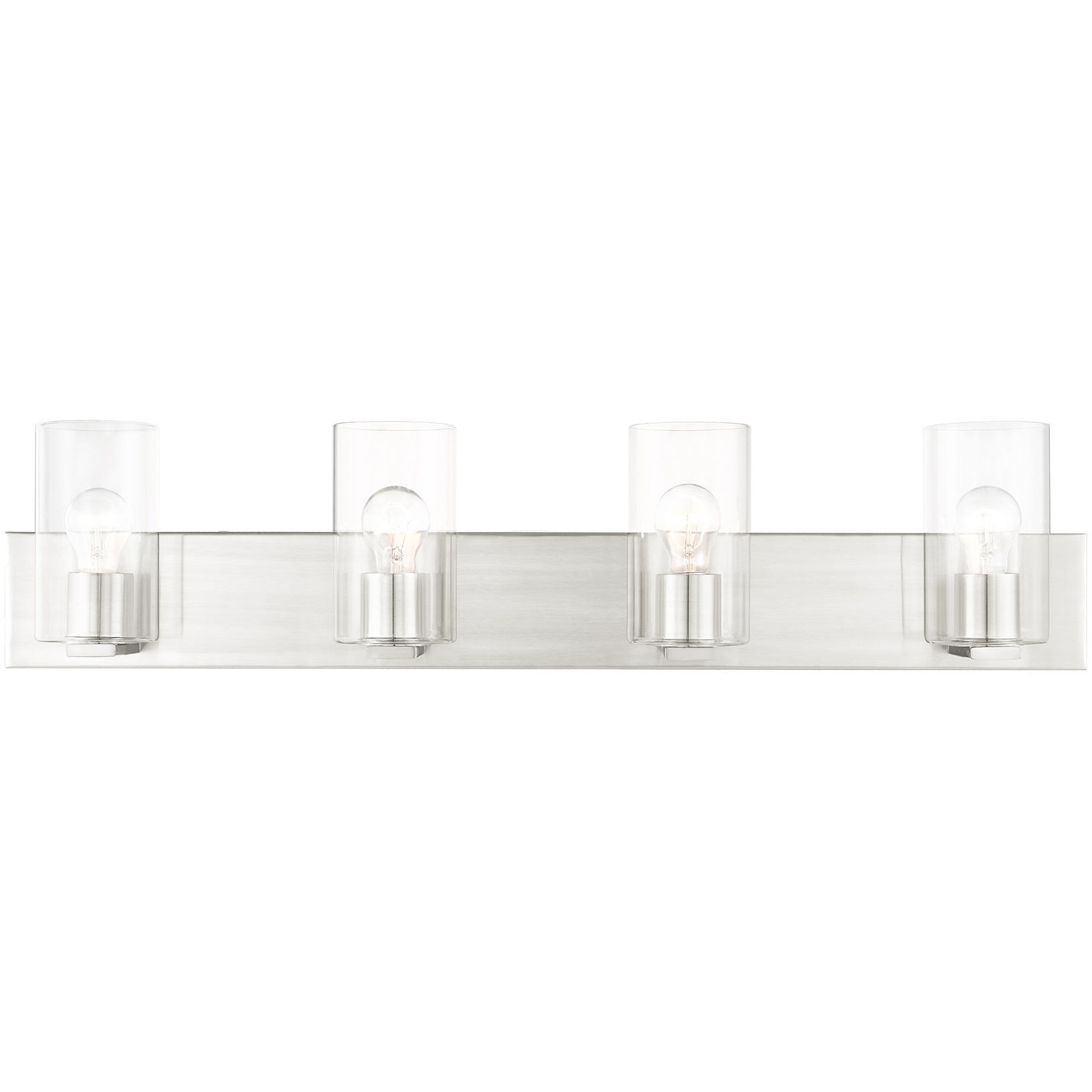 Zurich 4 Light 36 inch Brushed Nickel Vanity Sconce Wall Light