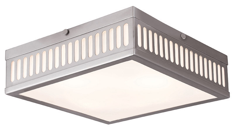 Prentice 3 Light 12.5 inch Brushed Nickel Flush Mount Ceiling Light