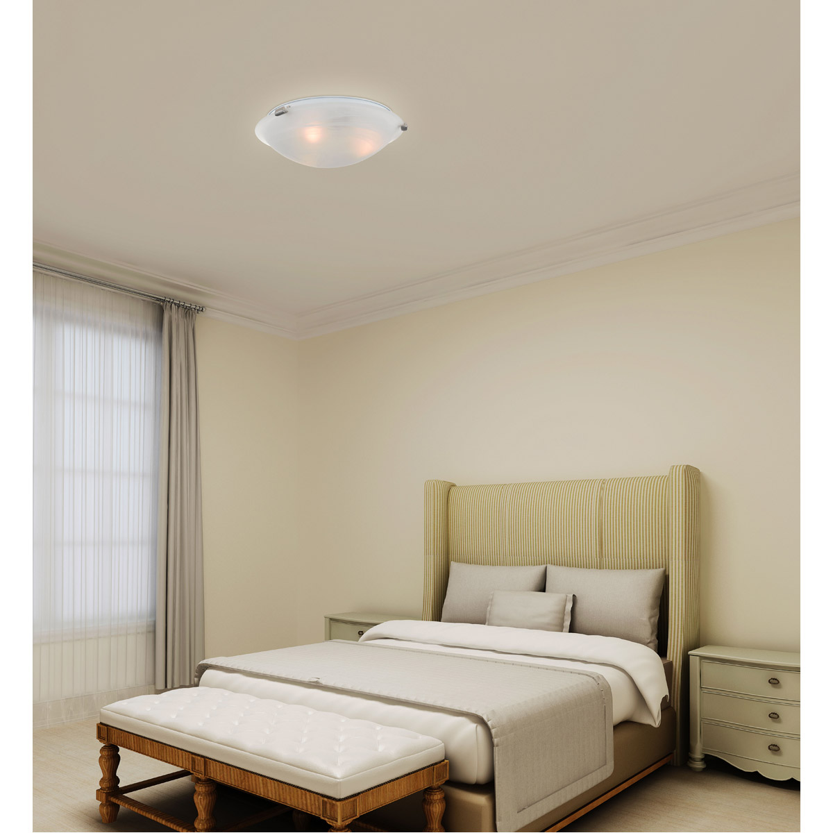Oasis 3 Light 16.5 inch Brushed Nickel Semi-Flush Mount Ceiling Light