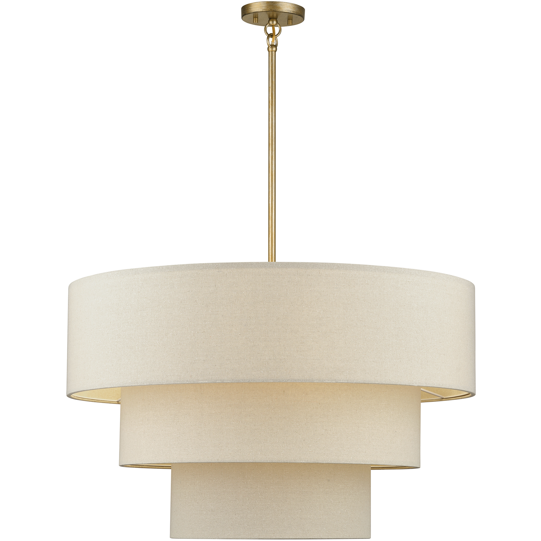 Bellingham 8 Light 32 inch Antique Gold Leaf Pendant Chandelier Ceiling Light, Large