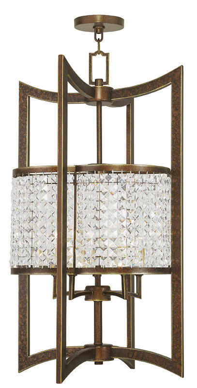 Grammercy 5 Light 17 inch Hand Painted Palacial Bronze Lantern