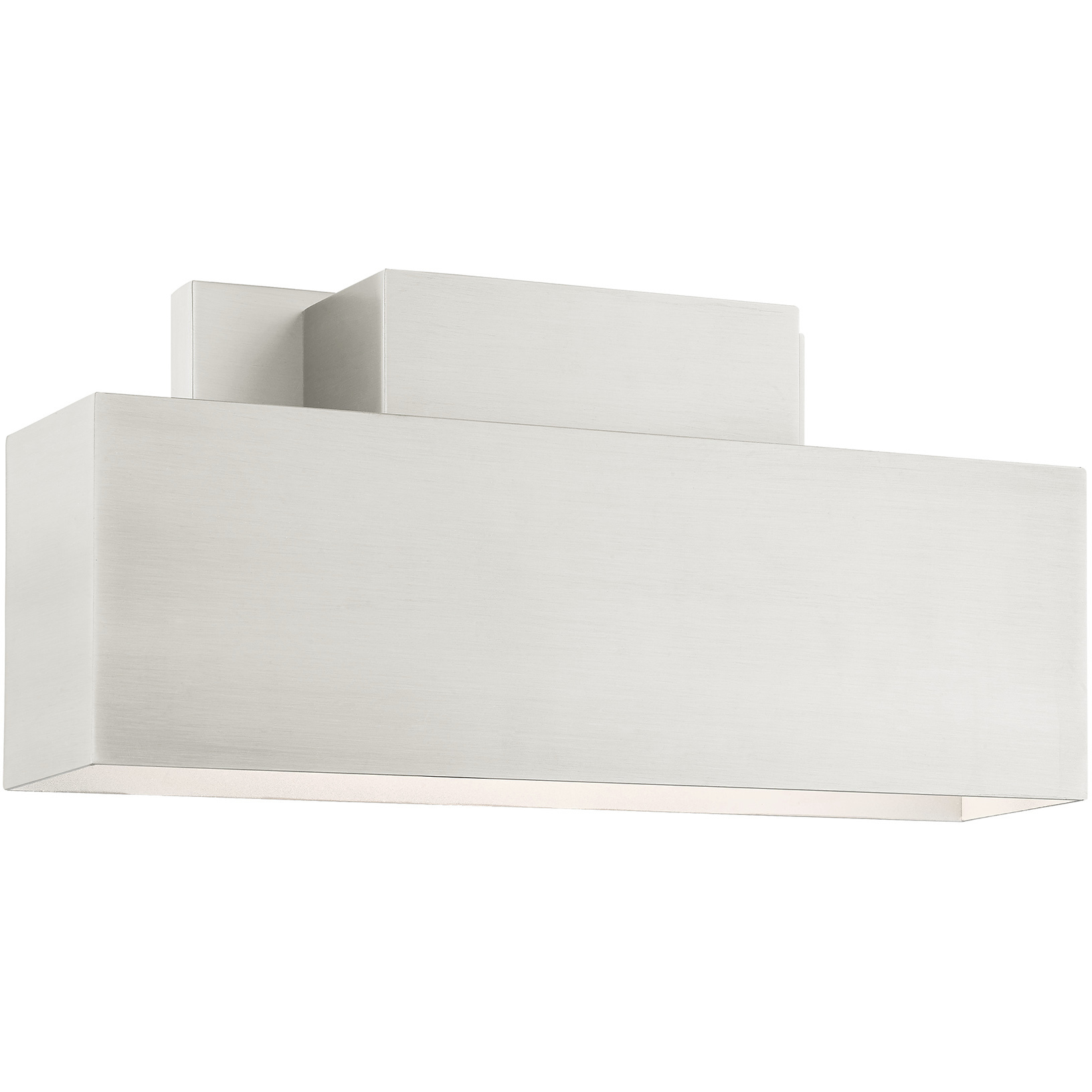 Lynx 2 Light 7 inch Brushed Nickel Outdoor ADA Wall Sconce