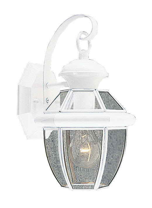 Monterey 1 Light 12.5 inch White Outdoor Wall Lantern