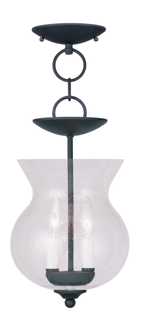 Legacy 2 Light 8.25 inch Black Convertible Mini Pendant/Ceiling Mount Ceiling Light