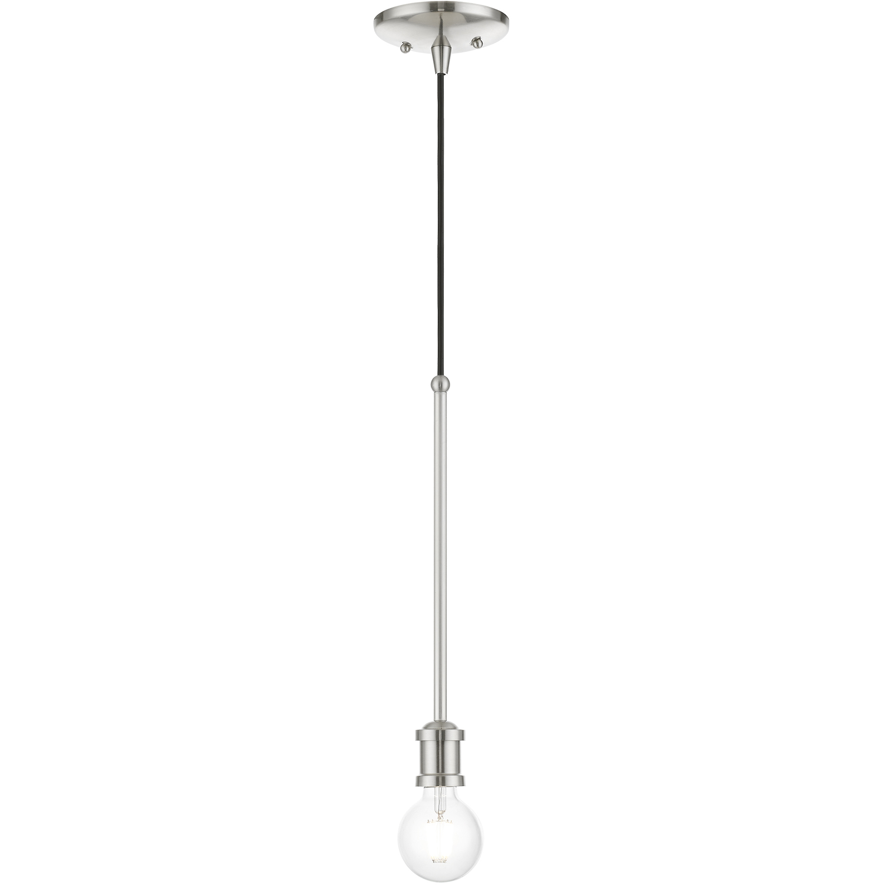 Lansdale 1 Light 5 inch Brushed Nickel Single Pendant Ceiling Light, Single