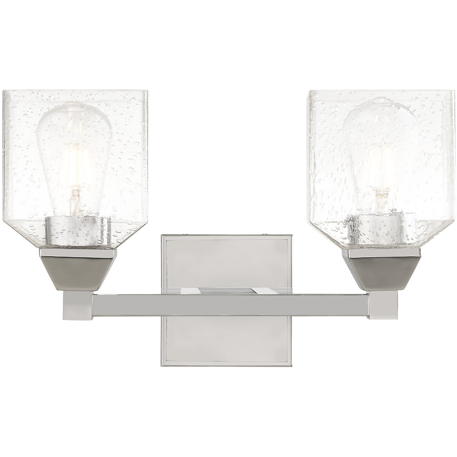 Aragon 2 Light 15 inch Polished Chrome Bath Vanity Wall Light