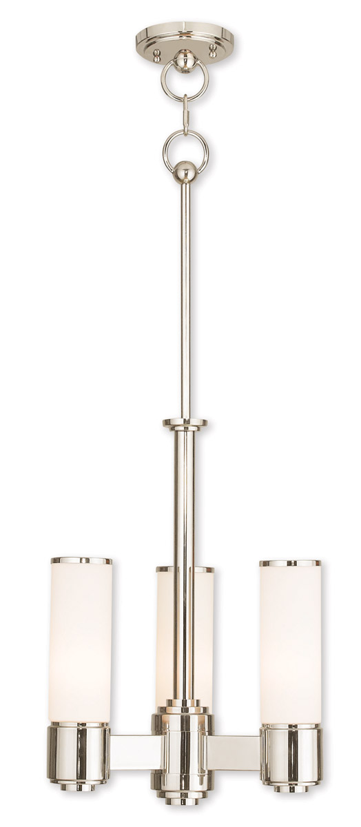 Weston 3 Light 14 inch Polished Nickel Mini Chandelier Ceiling Light