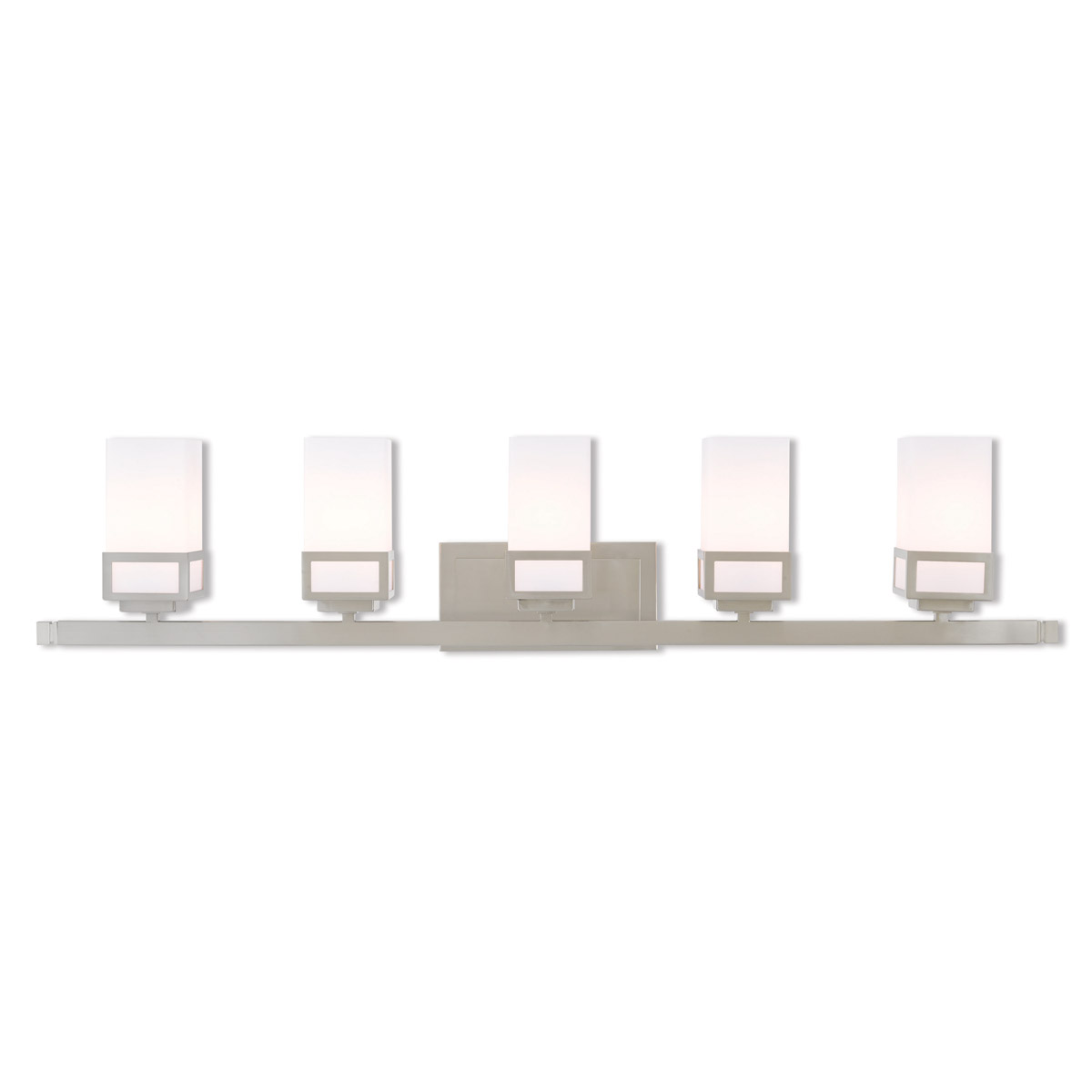 Harding 5 Light 43 inch Brushed Nickel Bath Vanity Wall Light