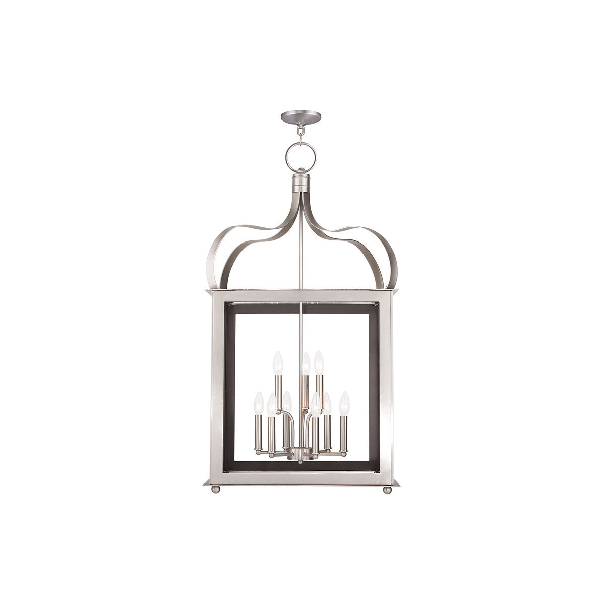 Garfield 9 Light 22 inch Brushed Nickel Semi Flush Mount Ceiling Light
